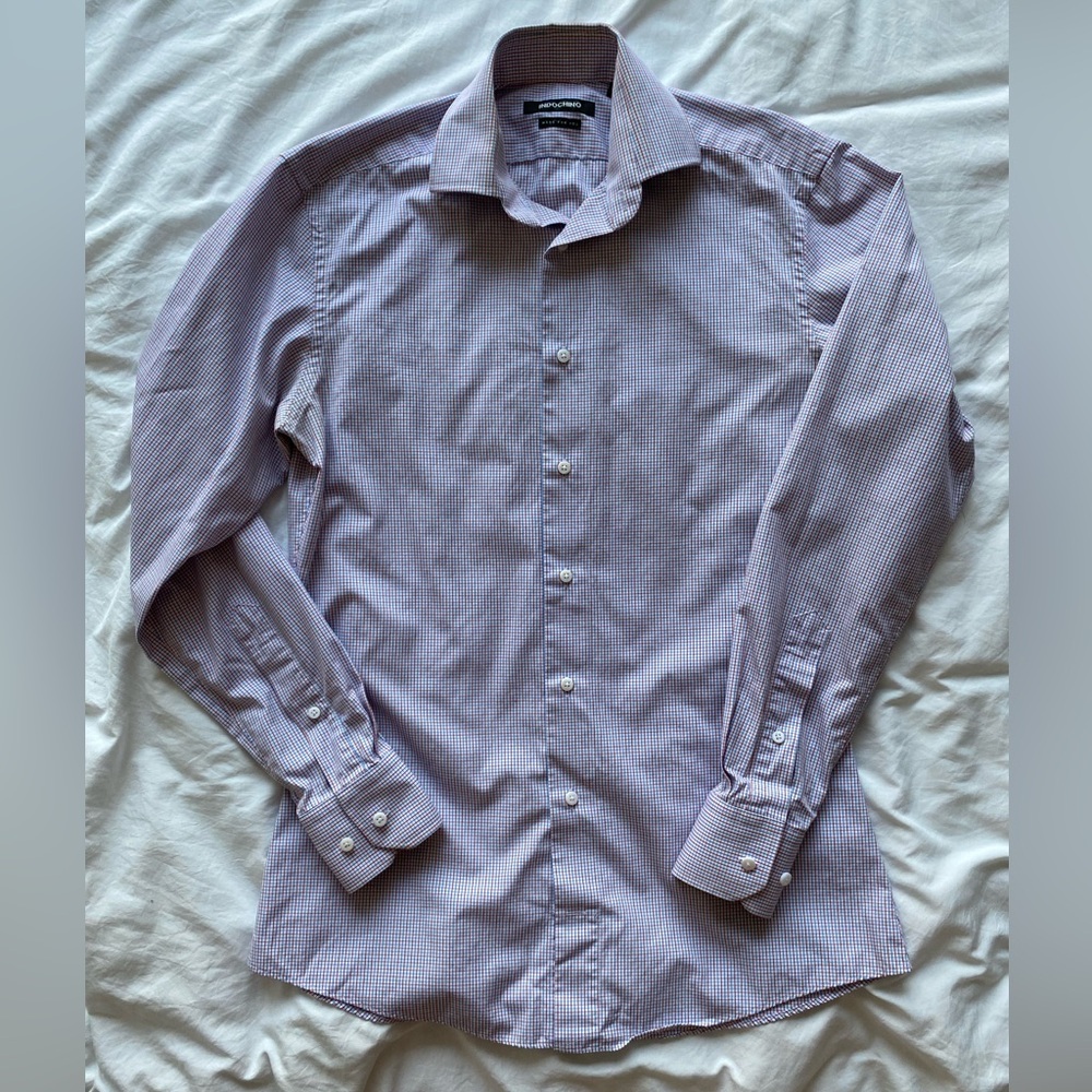 Purple Dress Shirt Classic Long-Sleeve